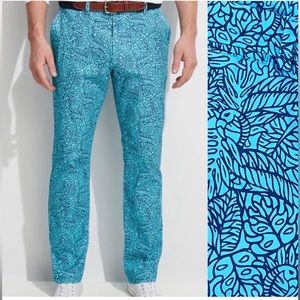 Vineyard Vines Tropical Flamingo Stretch Breaker Golf Pants Sz 30 x 32